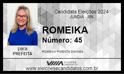 Candidato ROMEIKA 2024 - JUNDIÁ - Eleições