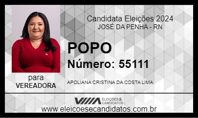 Candidato POPO 2024 - JOSÉ DA PENHA - Eleições