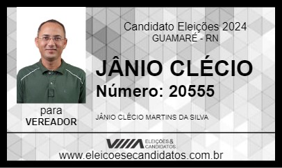 Candidato JÂNIO CLÉCIO 2024 - GUAMARÉ - Eleições