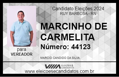 Candidato MARCINHO DE CARMELITA  2024 - RUY BARBOSA - Eleições