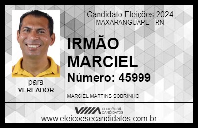 Candidato IRMÃO MARCIEL 2024 - MAXARANGUAPE - Eleições