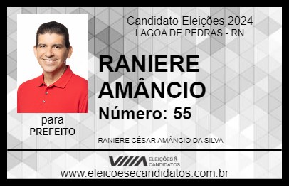 Candidato RANIERE AMÂNCIO 2024 - LAGOA DE PEDRAS - Eleições