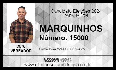 Candidato MARQUINHOS 2024 - PARANÁ - Eleições