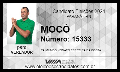 Candidato MOCÓ 2024 - PARANÁ - Eleições