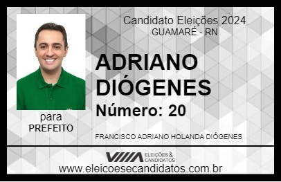 Candidato ADRIANO DIÓGENES 2024 - GUAMARÉ - Eleições