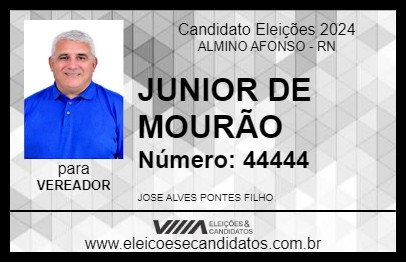 Candidato JUNIOR DE MOURÃO 2024 - ALMINO AFONSO - Eleições