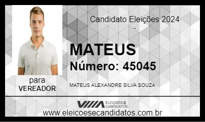 Candidato MATEUS 2024 - GOIANINHA - Eleições