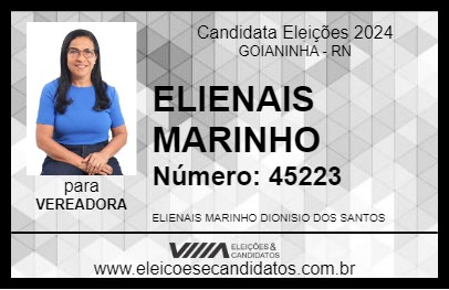 Candidato ELIENAIS MARINHO 2024 - GOIANINHA - Eleições