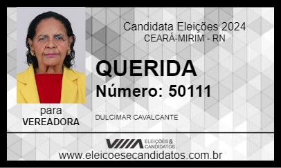 Candidato QUERIDA 2024 - CEARÁ-MIRIM - Eleições