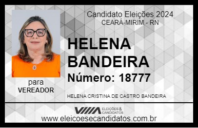 Candidato HELENA BANDEIRA 2024 - CEARÁ-MIRIM - Eleições