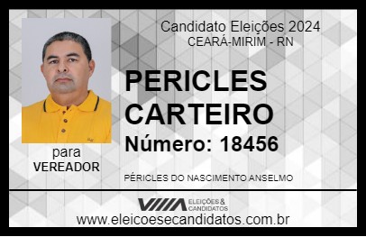 Candidato PERICLES CARTEIRO 2024 - CEARÁ-MIRIM - Eleições