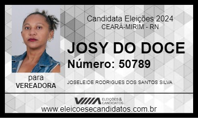 Candidato JOSY DO DOCE 2024 - CEARÁ-MIRIM - Eleições