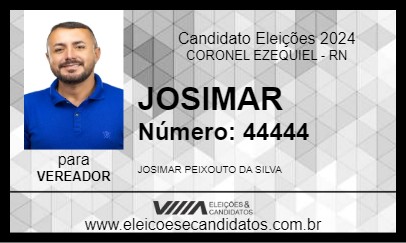 Candidato JOSIMAR 2024 - CORONEL EZEQUIEL - Eleições