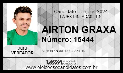 Candidato AIRTON GRAXA 2024 - LAJES PINTADAS - Eleições