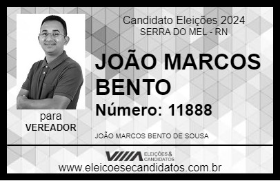 Candidato JOÃO MARCOS BENTO 2024 - SERRA DO MEL - Eleições