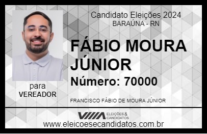 Candidato FÁBIO MOURA JÚNIOR 2024 - BARAÚNA - Eleições