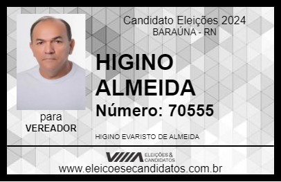 Candidato HIGINO ALMEIDA 2024 - BARAÚNA - Eleições