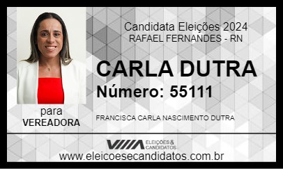 Candidato CARLA DUTRA 2024 - RAFAEL FERNANDES - Eleições