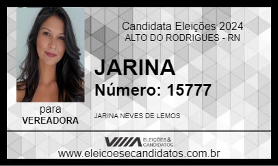 Candidato JARINA 2024 - ALTO DO RODRIGUES - Eleições