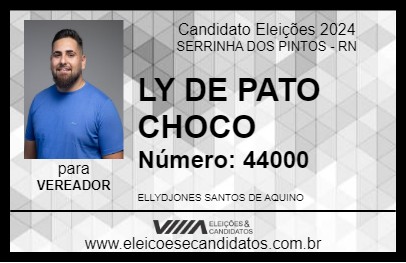 Candidato LY DE PATO CHOCO 2024 - SERRINHA DOS PINTOS - Eleições