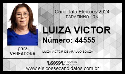 Candidato LUIZA VICTOR 2024 - PARAZINHO - Eleições