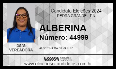 Candidato ALBERINA 2024 - PEDRA GRANDE - Eleições