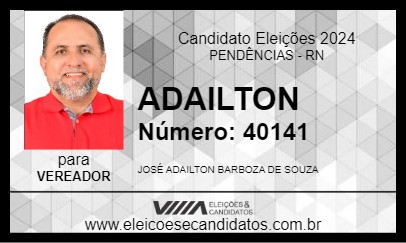 Candidato ADAILTON 2024 - PENDÊNCIAS - Eleições