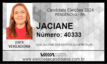 Candidato JACIANE 2024 - PENDÊNCIAS - Eleições