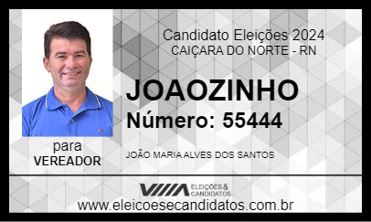 Candidato JOAOZINHO 2024 - CAIÇARA DO NORTE - Eleições