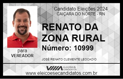 Candidato RENATO DA ZONA RURAL 2024 - CAIÇARA DO NORTE - Eleições