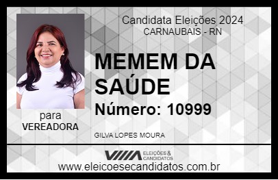 Candidato MEMEM DA SAÚDE 2024 - CARNAUBAIS - Eleições