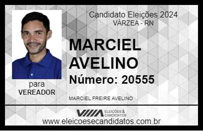 Candidato MARCIEL AVELINO 2024 - VÁRZEA - Eleições