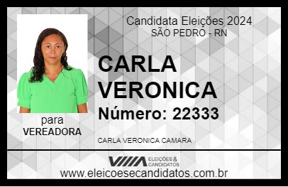 Candidato CARLA VERONICA 2024 - SÃO PEDRO - Eleições