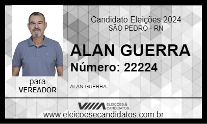 Candidato ALAN GUERRA 2024 - SÃO PEDRO - Eleições