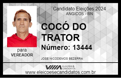 Candidato COCÓ DO TRATOR 2024 - ANGICOS - Eleições