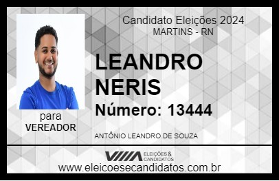 Candidato LEANDRO NERIS 2024 - MARTINS - Eleições