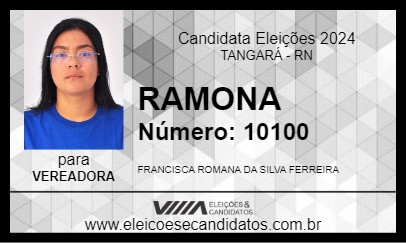 Candidato RAMONA 2024 - TANGARÁ - Eleições