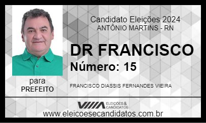 Candidato DR FRANCISCO 2024 - ANTÔNIO MARTINS - Eleições