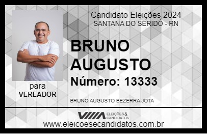 Candidato BRUNO AUGUSTO 2024 - SANTANA DO SERIDÓ - Eleições