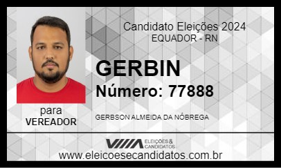 Candidato GERBIN 2024 - EQUADOR - Eleições