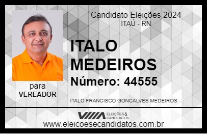 Candidato ITALO MEDEIROS 2024 - ITAÚ - Eleições