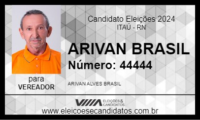 Candidato ARIVAN BRASIL 2024 - ITAÚ - Eleições