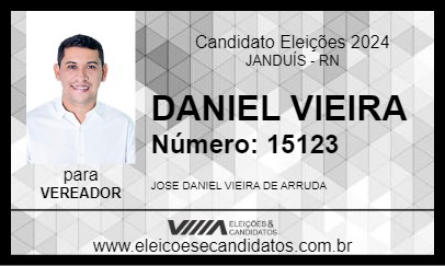 Candidato DANIEL VIEIRA 2024 - JANDUÍS - Eleições