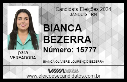 Candidato BIANCA BEZERRA 2024 - JANDUÍS - Eleições