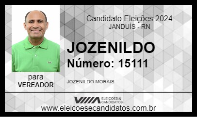 Candidato JOZENILDO 2024 - JANDUÍS - Eleições