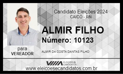 Candidato ALMIR FILHO 2024 - CAICÓ - Eleições