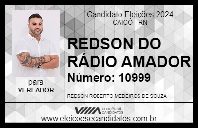 Candidato REDSON DO RÁDIO AMADOR 2024 - CAICÓ - Eleições