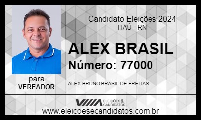 Candidato ALEX BRASIL 2024 - ITAÚ - Eleições