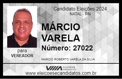 Candidato MÁRCIO VARELA 2024 - NATAL - Eleições