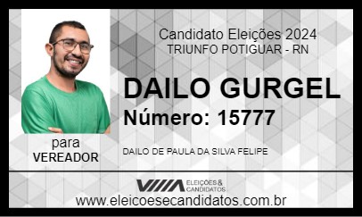 Candidato DAILO GURGEL 2024 - TRIUNFO POTIGUAR - Eleições